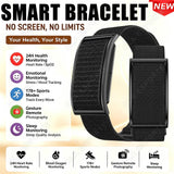 Screenless Smart Wristband 24H Heart Rate Blood Oxygen Stress Sleep Monitor Multi Sport Mode Gesture Photo Fitness Bracelet Hw12