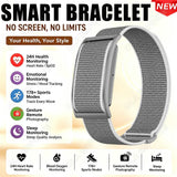 Screenless Smart Wristband 24H Heart Rate Blood Oxygen Stress Sleep Monitor Multi Sport Mode Gesture Photo Fitness Bracelet Hw12