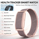Screenless Smart Wristband 24H Heart Rate Blood Oxygen Stress Sleep Monitor Multi Sport Mode Gesture Photo Fitness Bracelet Hw12