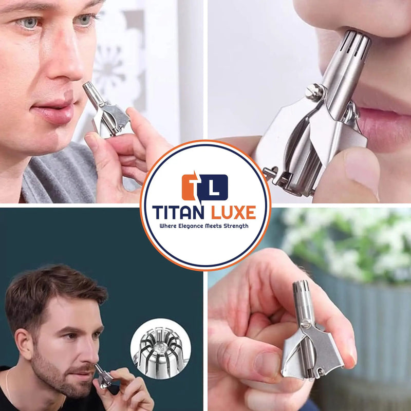 Ear and Nose Hair Trimmer Clipper Painless Hair Trimmer for Men Women Manual Trimmer with Waterproof Hand wash Easy Cleansing