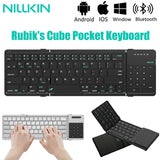 NILLKIN Foldable Bluetooth Wireless Game Keyboard with Touchpad for Android IOS Windows ipad Tablets Portable Pocket Keyboard