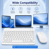 New Portable Wireless Bluetooth Keyboard Without Touchpad Mini Slim Mute Keyboard For IOS Android Windows Universal Office Use
