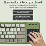 NILLKIN Foldable Bluetooth Wireless Game Keyboard with Touchpad for Android IOS Windows ipad Tablets Portable Pocket Keyboard