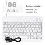 New Portable Wireless Bluetooth Keyboard Without Touchpad Mini Slim Mute Keyboard For IOS Android Windows Universal Office Use