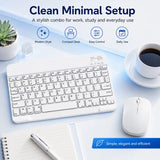 New Portable Wireless Bluetooth Keyboard Without Touchpad Mini Slim Mute Keyboard For IOS Android Windows Universal Office Use
