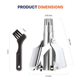 Ear and Nose Hair Trimmer Clipper Painless Hair Trimmer for Men Women Manual Trimmer with Waterproof Hand wash Easy Cleansing